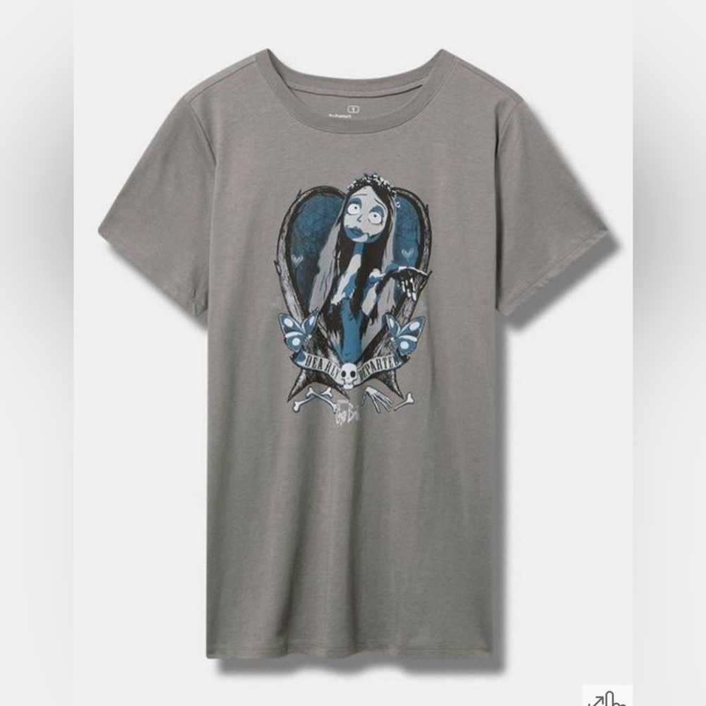 #1435 - Torrid Corpse Bride Classic Crew Graphic Tee Nightmare Before Christmas